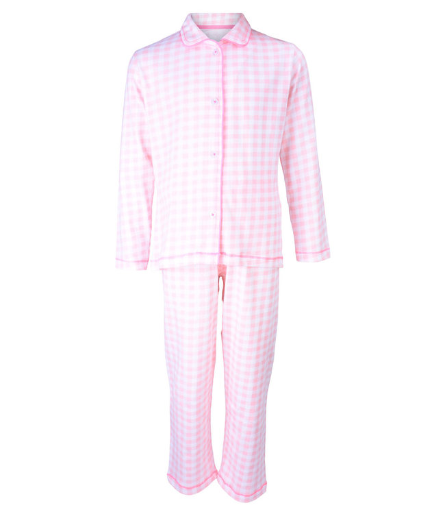 Claesen`s - Flanel pyjama Pink checks - KidzChoice